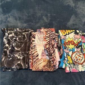 Emily Hsu Designs full length printed leggings lot Size Small EUC Star Wars